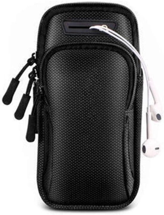 Armband, Laufarmband, Handyhalterung, Fitnessarmband, Fahrradarmband, Kompatibel Mit Handys Unter 0,5 Zoll. (c) (schwarz)