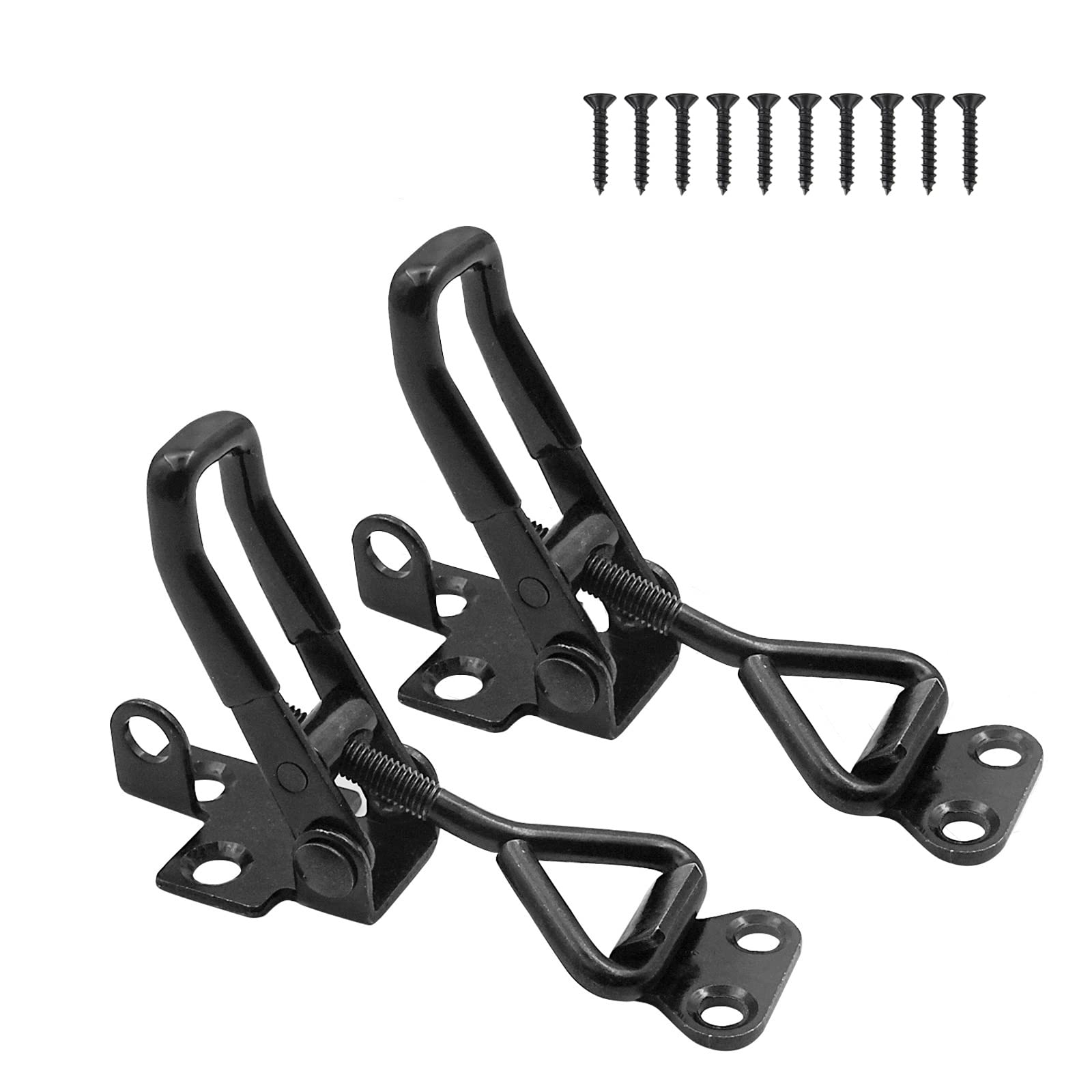 2er-pack Verstellbare Schwarze Zylinderclipschlösser. Robuster Zylinderverschluss Mit Einer Tragfähigkeit Von 250 Kg Und Schnellverschluss Aus Metall.