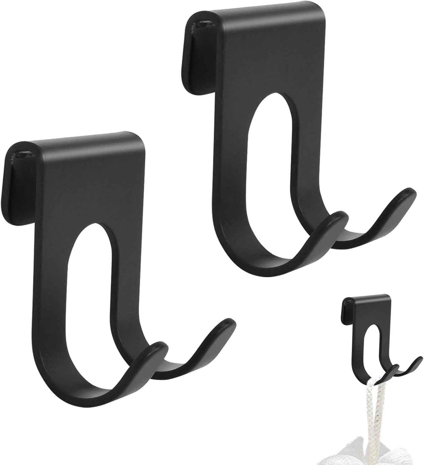 2er-pack Rasiererhalter Für Steckdosen, Wasserdichte, Selbstklebende Rasiererhalter, Kein Bohren Erforderlich, Für Bad Und Küche (schwarz)