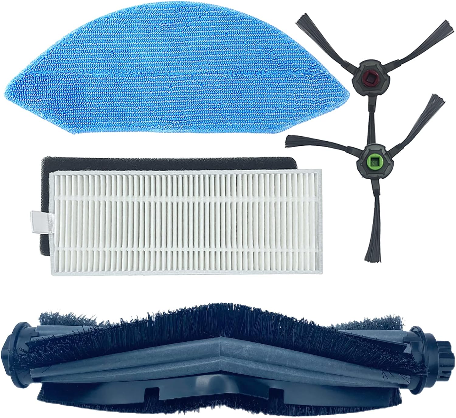 Ersatzteile Für Den Ecovacs Deebot U2pro/dgn22 Saugroboter: Hauptwalzenbürste, Filter, Seitenbürste, Wischmopp Und Zubehörset