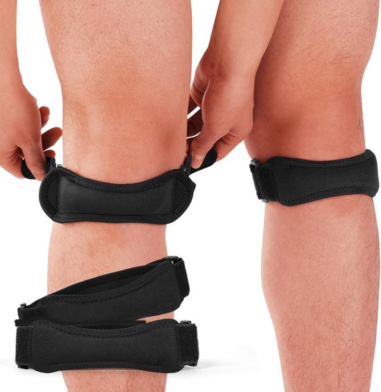 Kniebandage Bei Knieschmerzen, 2 Verstellbare Kniebandagen Für Laufen, Fitnessstudio, Gehen, Gewichtheben Und Gelenkschmerzen