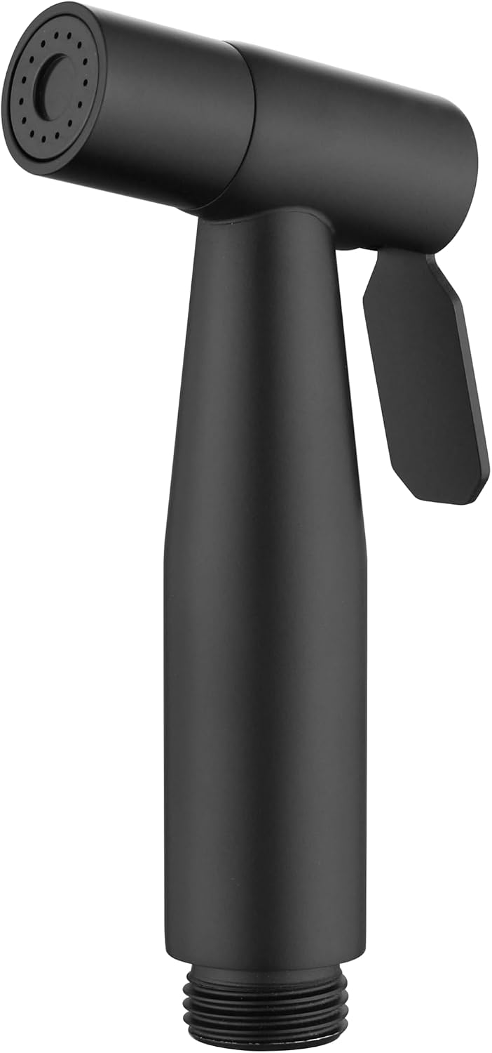 2-teilige Handbrause Mit Integriertem Waschlappen, Geeignet Für Badezimmer, Mit Einstellbarem Wasserdruck – Schwarz