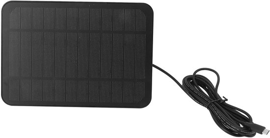 Solarpanel Für Außenkameras – Wasserdicht – 360° Verstellbare Halterung – Solarbetrieben – Kompatibel Mit Sicherheitskameras – Ideal