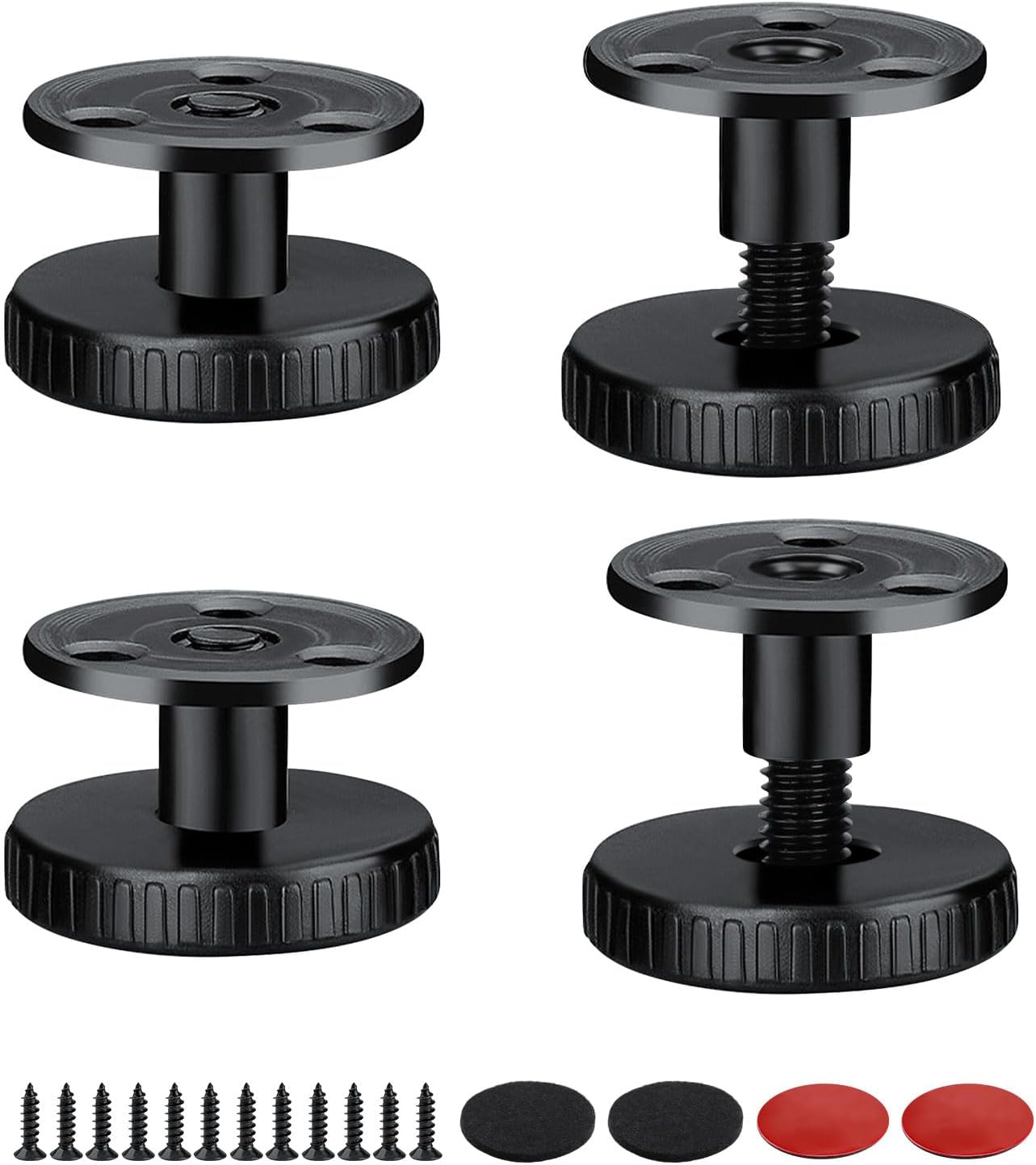 Möbelfüße – 8-teiliges Set Verstellbarer Füße Aus Kohlenstoffstahl – 27–40 Mm Höhe, Verstellbare Sofafüße – Zum Bohren Oder Kleben – Für Tische, Schränke Und Sofas