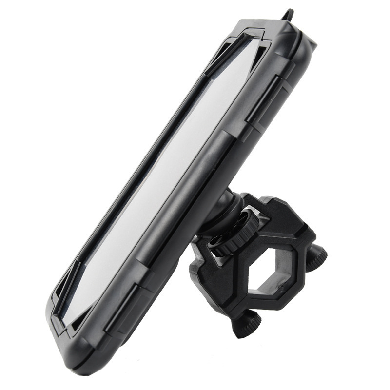 Wasserdichte Fahrrad- Und Motorradtasche Mit Halterung Für Kleine Mobiltelefone (20–29 Mm) Und Lenkerhalterung – Wasserdicht Und Mit Touchscreen (20–29 Mm)