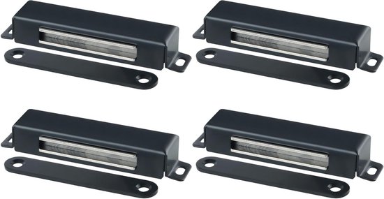 4er-pack Küchenschranktürmagnete – Starker Magnetverschluss – Tragkraft Bis Zu 30 Kg – Edelstahl