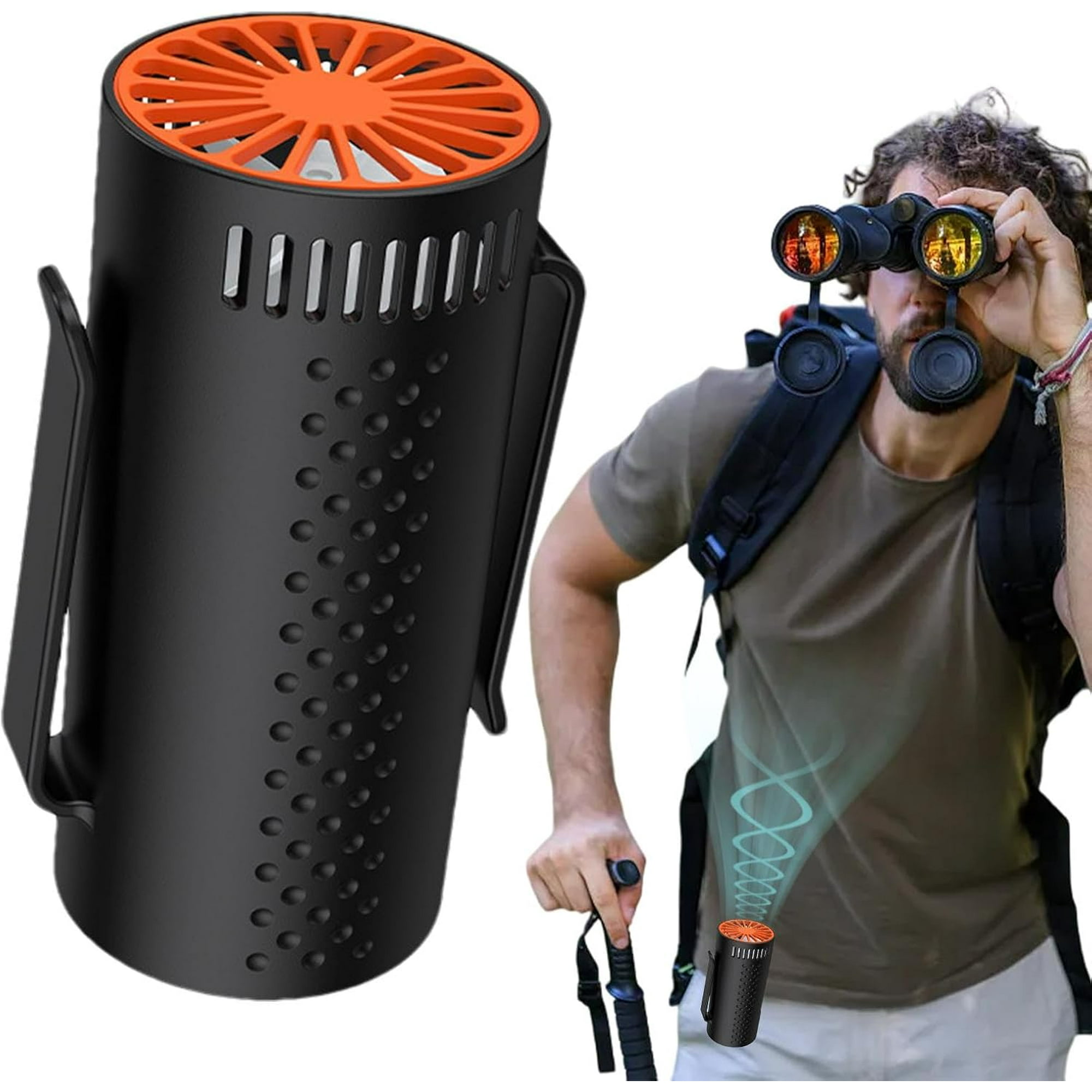 Wiederaufladbarer, Tragbarer Ventilator Mit Gürtelclip, Extrem Lange Akkulaufzeit, Freihändiger Nackenventilator Für Outdoor-arbeit Und Camping