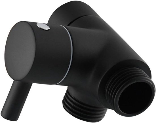 Messing 3-wege-t-adapter G12 Duschkopfhalterung Montageventil Verteiler Umsteller Anschluss Hochdruckbeständigkeit (schwarz)