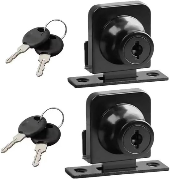 Fensterverriegelung – Zinklegierung – 5–8 Mm – Schwarz – 2er-pack