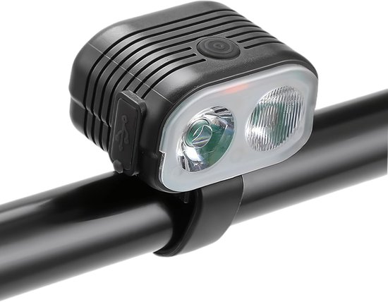Fahrradlampe, 6 Modi, Fern-/abblendlicht, 200 Lumen, Usb-aufladbar, Wasserdichte Frontlampe Für Nachtfahrten