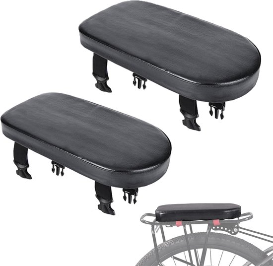 2er-packung 30x15x5cm Schwarze Gepolsterte Satteltasche Für Fahrräder/e-bikes