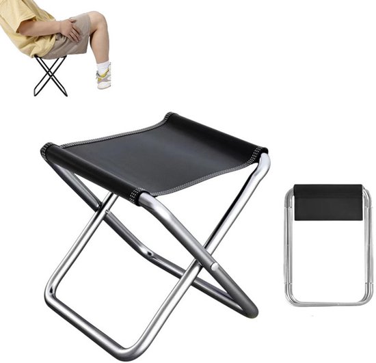 Tragbarer Klapphocker (1 Stück), Ideal Für Camping, Balkon, Garten, Angeln, Picknick Und Strand.