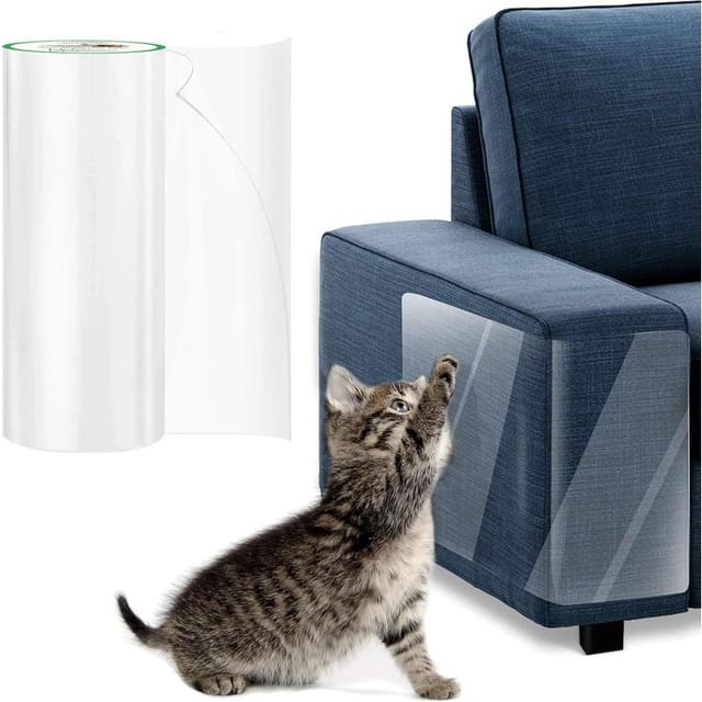 Lablanc - Transparentes, Kratzfestes Klebeband Für Katzen Und Sofas, Schutz Vor Hundetüren, Für Möbel, Türen, Wände, Teppiche, Arbeitsplatten (21 Cm X 3 M)