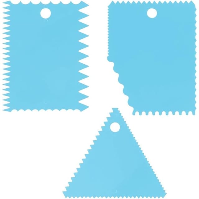 Kunststoffspachtel (3 Stück), verschiedene Formen, Fliesenkamm, Kunststoffabzieher, Putzspachtel, gezahnter Klebekamm