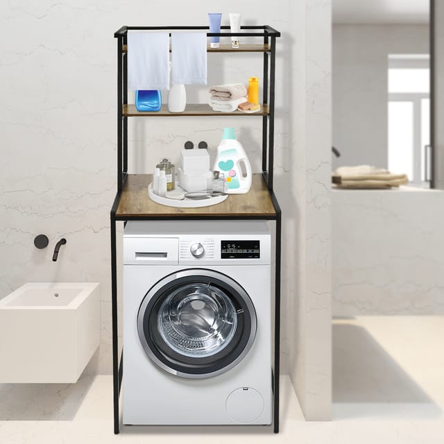 Waschmaschinenregal Toilettenregal Standregal Badregal Badezimmer mit 3 Ablage