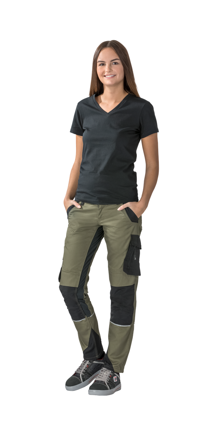 Planam Norit Damen Bundhose oliv/schwarz 54