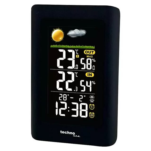Technoline - Wetterstation ws 6447 mit Farbdisplay Tragbare Wetterstation