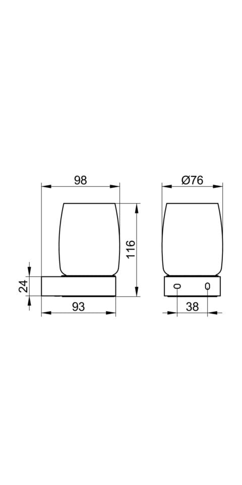 KEUCO 01650006000 Echtkristall-Glas ELEGANCE lose Echt-Kristall, klar