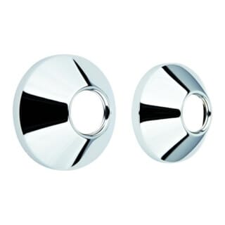 Rosette 02210 für S-Anschluss dn 15 D:70mm 2 Stück chrom
