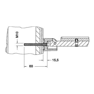 Plan Care Befestigungs-Set 9, 2x Sechskantschraube, - Keuco