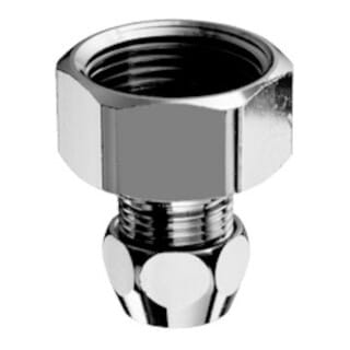 Schell - Wasserzähler-Verschraubung Plombiervorrichtung, dn 10 g 3/8' Verschraubung dn 20 g 3/4' ig, Chrom