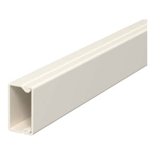 OBO Bettermann Wand- und Deckenkanal mit Bodenlochung 15x30x2000 Polyvinylchlorid cremeweiß RAL 9001, 6025013