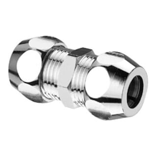 Schell - Gerade Doppel Verschraubung 064360699 3/8 x 3/8, 8 mm, verchromt