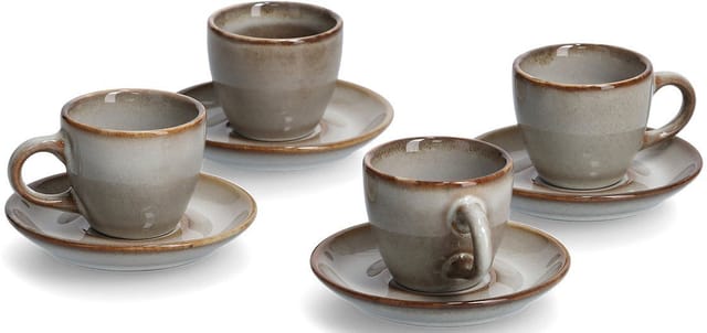 Espresso-Tassen, 8er-Set, Keramik, zeller