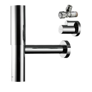 Hansgrohe - axor flowstar Designsiphon Set, mit zwei Eckventil und