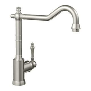Villeroy & Boch Spültischarmatur Avia 2.0, 360° Schwenkbereich, Kaltstart-Funktion, Edelstahl massiv
