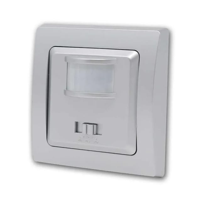 Delphi Bewegungsmelder 160°, silber led geeignet, 250V, Unterputz