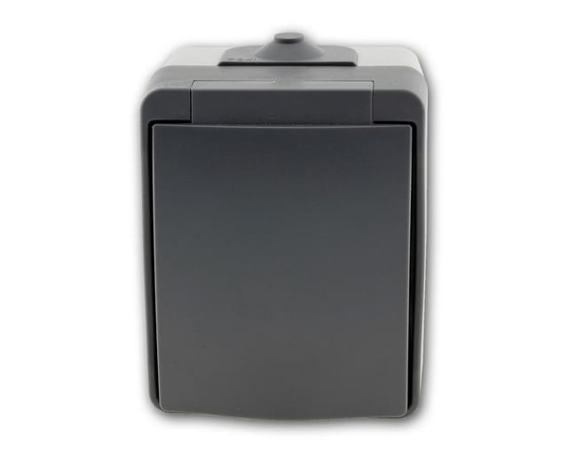 Nuqui Feuchtraum Steckdose IP54, Aufputz, 250V/ 16A