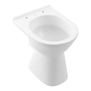 Stand-WC VICARE tief, 355 x 480 mm, spülrandlos weiß weiß