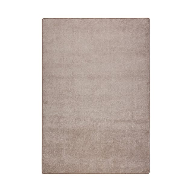 Teppich-Läufer auf Maß gekettelt Sinfonie hellbraun 80 x 50 cm