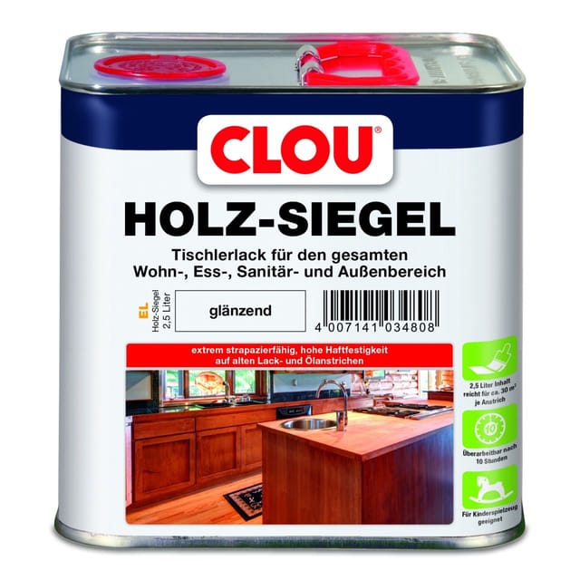 Clou Holz Siegel 2,5 L glänzend Lack