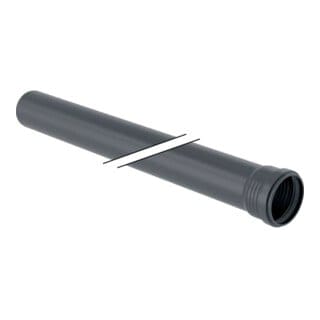 Geberit - Silent-Pro Rohr mit Muffe Außendurchmesser 50mm, Länge 100cm