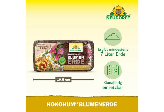 Neudorff - Kokohum Blumenerde - 7 Briketts