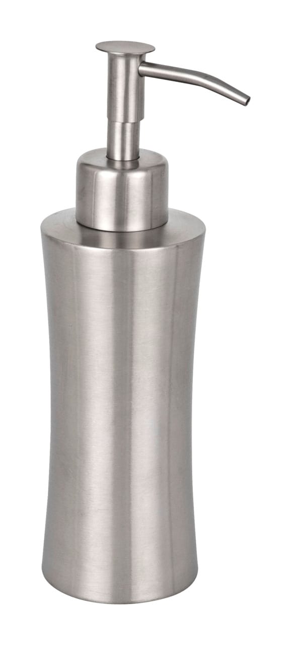 Seifenspender Pieno, Edelstahl rostfrei, 125ml, 8x19,5x7cm, Satiniert - Wenko