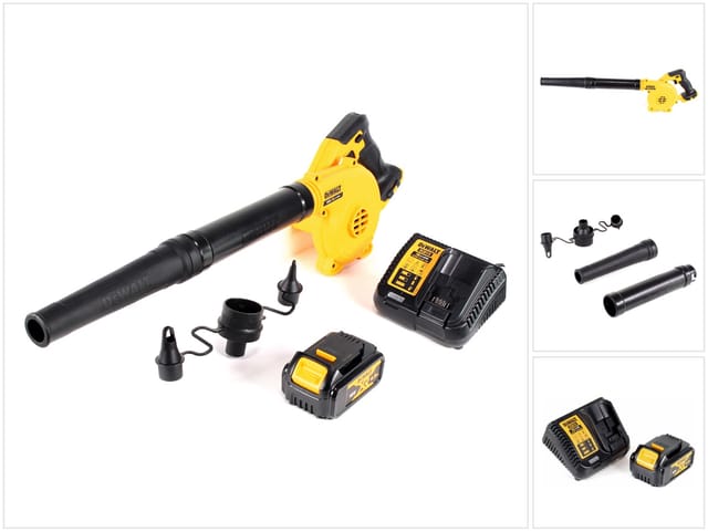 DeWalt DCV 100 M1 Akku Gebläse / Laubbläser 18 V + 1x Akku 4,0 Ah + Ladegerät