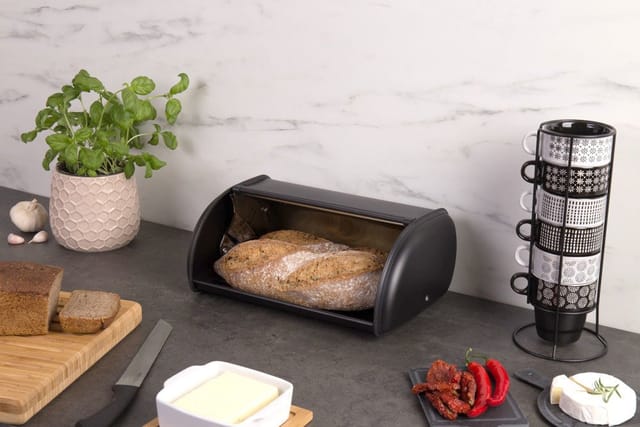 5five Simply Smart - Brotkasten metall black edition 37,5cm schwarz - 5five