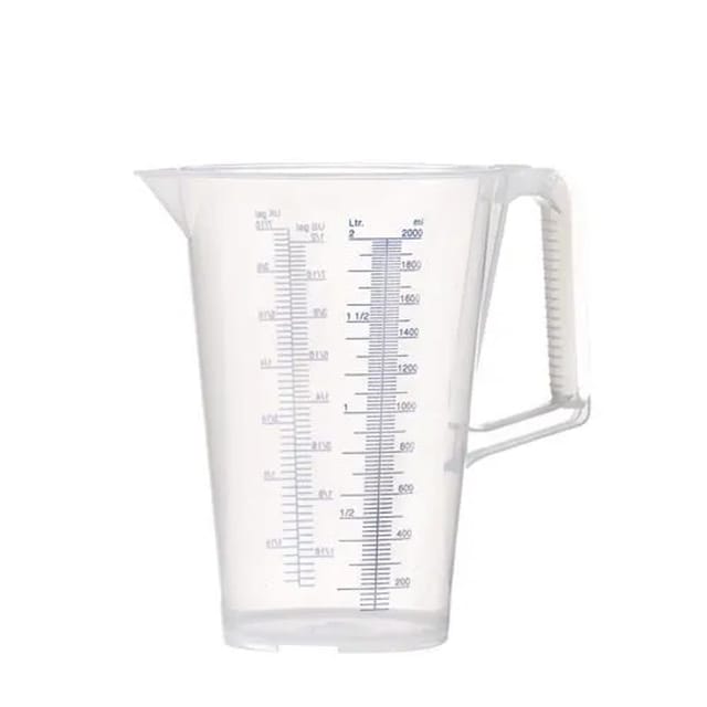 Pressol - Messbecher 2 l blau bedruckte Skala Polypropylen