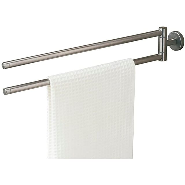 Tiger Handtuchhalter 2 armig Wand Boston, Handtuchstange zweiarmig zum Bohren, Edelstahl gebürstet