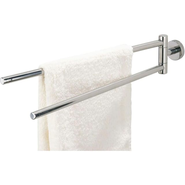 Tiger - Handtuchhalter 2 armig Wand Boston, Handtuchstange zweiarmig zum Bohren, Edelstahl poliert