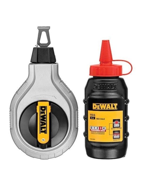 Schlagschnur-Set 30 m mit roter Kreide - Dewalt