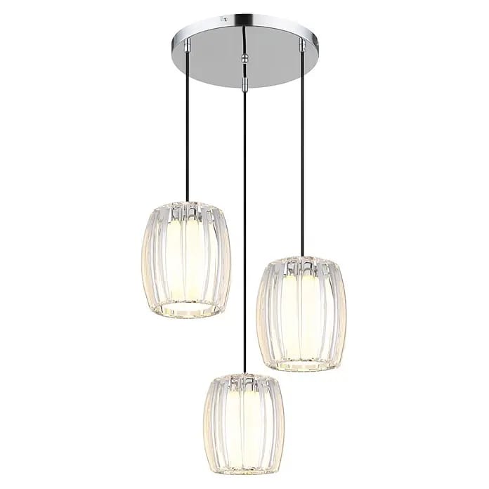 Globo Pendelleuchte Maribel (Höhe: 1.200 mm, Durchmesser: 18 cm, 60 W, E27, Silber)