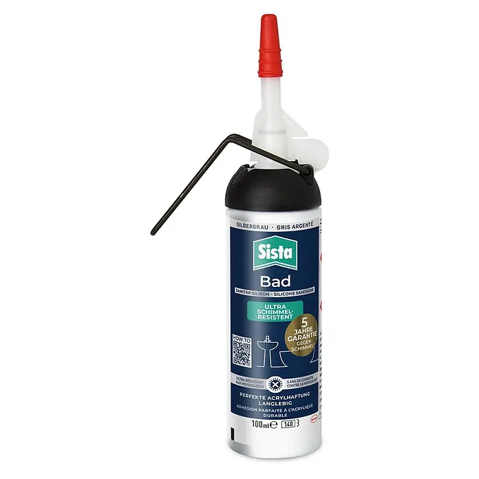 Sista Sanitär-Silikon Bad (Grau, 100 ml)