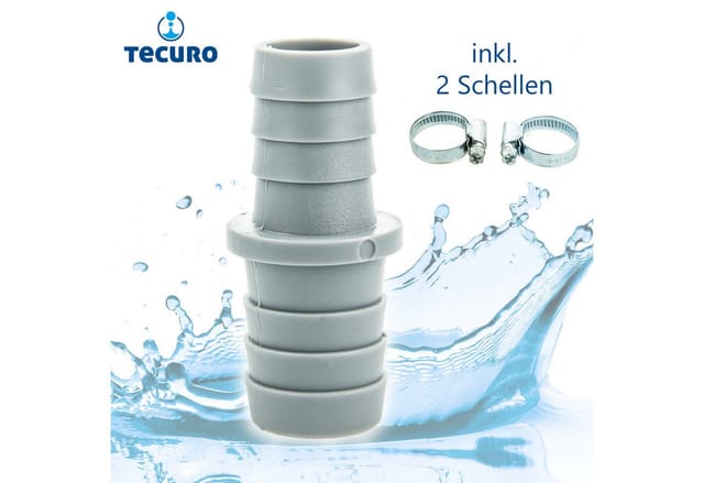 Verbindungssatz reduziert, für Ablaufschläuche ø 19-24 mm von Waschmaschinen - Tecuro