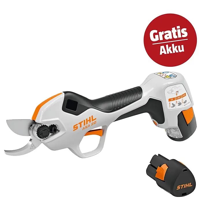 Stihl AS Akku-Astscheren-Set ASA 20 (10,8 V, 2 Akkus, 2,6 Ah, Max. Aststärke: 25 mm)