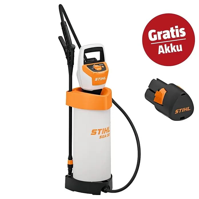 Stihl AS Drucksprühgerät-Set SGA 30 (11 V, 2 Akkus, 2,6 Ah, 1,5 bar - 2,5 bar)