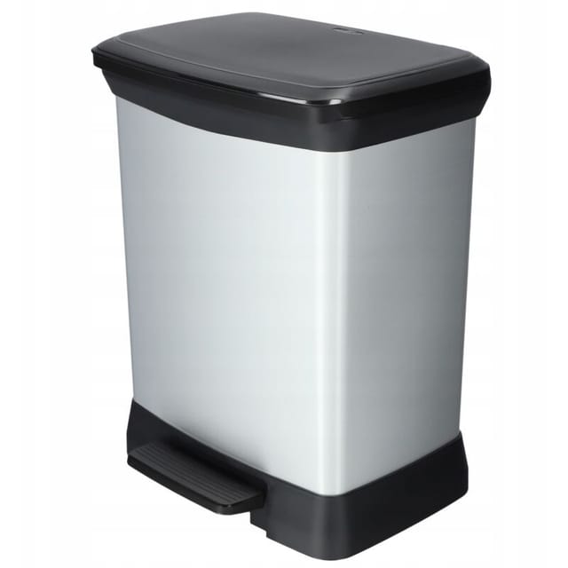 30L Abfallbehälter, Silber - Curver
